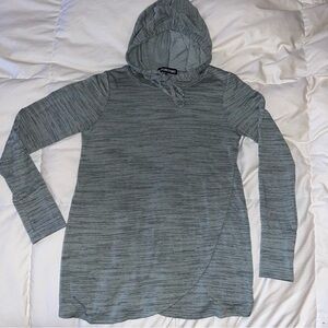 Love and Peace Gray Hooded Top